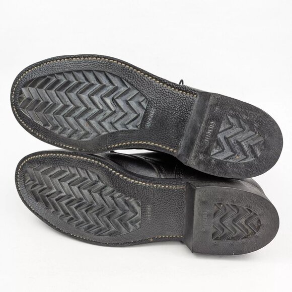 Vintage 1983 / 75 Black Combat Boot Size 9 1/2 9.5 Steel Toe 1-90 Army Military - Picture 9 of 10